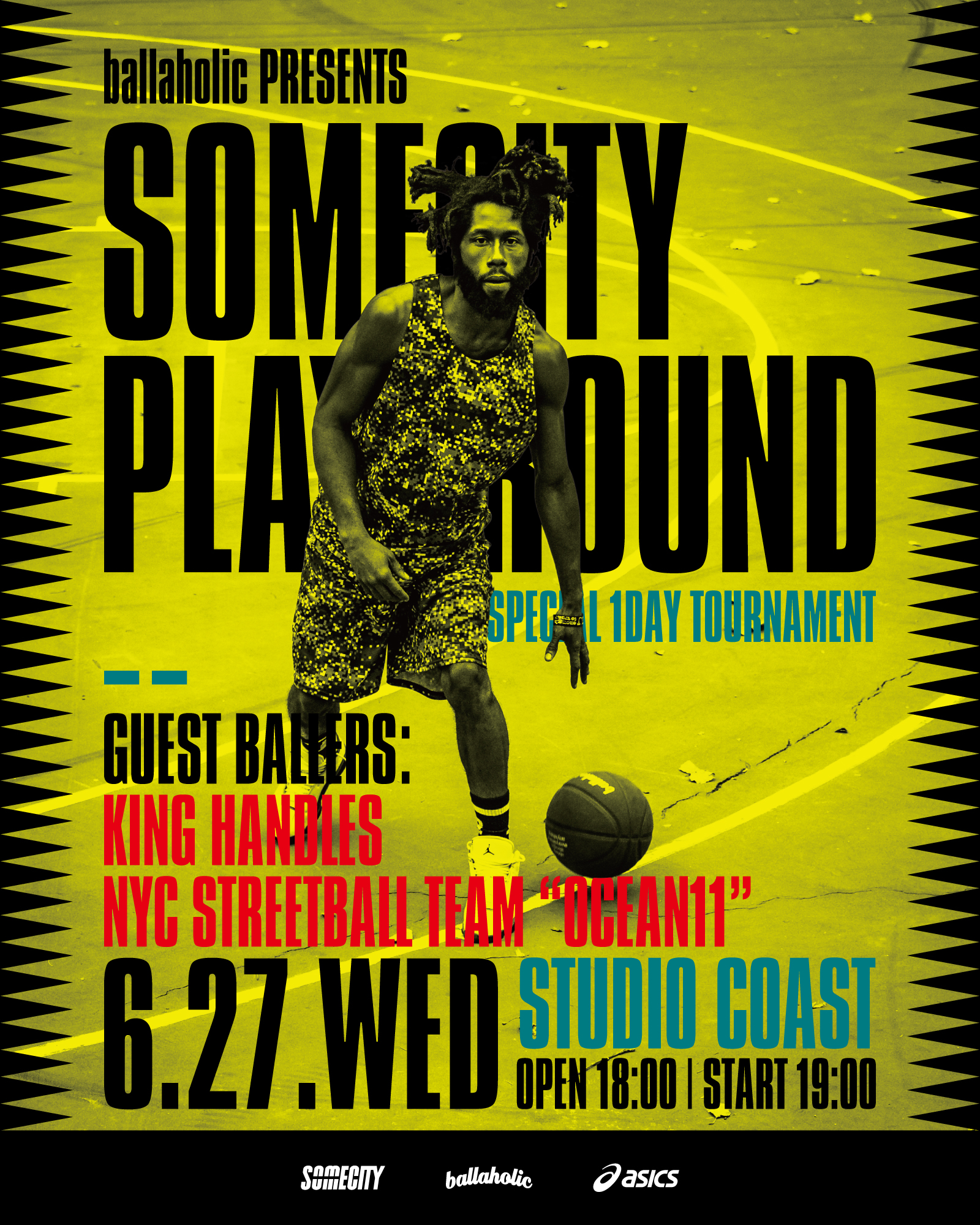ballaholic presents SOMECITY PLAYGROUND | ストリートボールリーグ 「SOMECITY」｜ 3on3形式のストリートバスケリーグ
