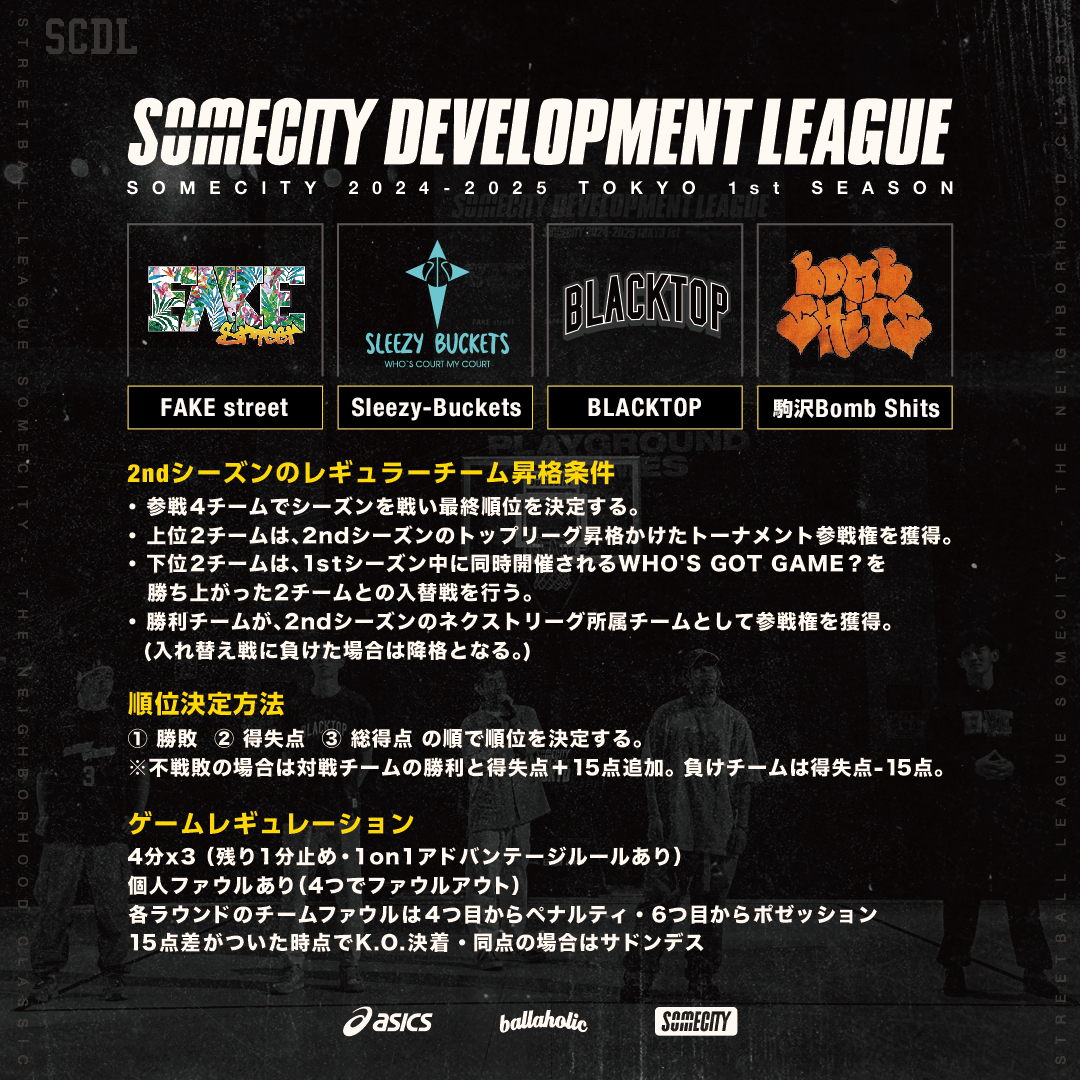 SOMECITY DEVELOPMENT LEAGUEスタート!!